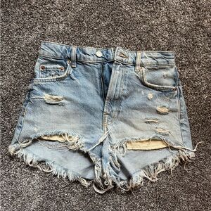 Distressed Denim Women's Shorts